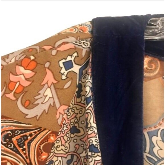 Tolani Collection Multi Print Velvet Trimmed Pajamas Lounge Wear 2X - Picture 3 of 11